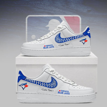 [HOMERUN DEAL] NEW CUSTOMIZED MLB12 TBJ TORONTO BLUE JAYS AF1 SNEAKERS