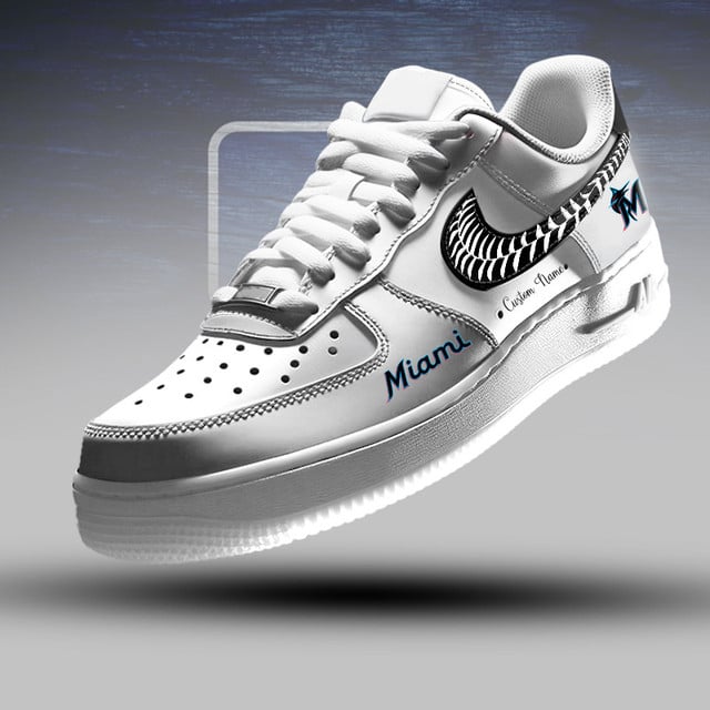 [HOMERUN DEAL] NEW CUSTOMIZED MLB20 MMS MIAMI MARLINS AF1 SNEAKERS