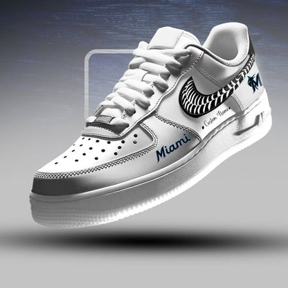 [HOMERUN DEAL] NEW CUSTOMIZED MLB20 MMS MIAMI MARLINS AF1 SNEAKERS