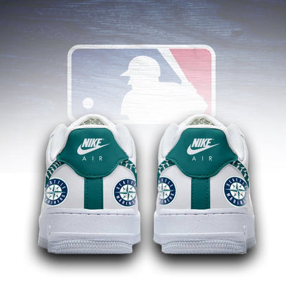 [HOMERUN DEAL] NEW CUSTOMIZED MLB14 SMS SEATTLE MARINERS AF1 SNEAKERS