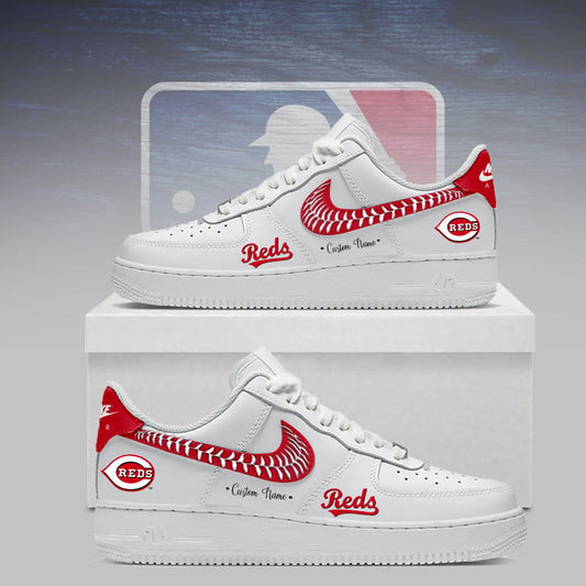 [HOMERUN DEAL] NEW CUSTOMIZED MLB05 CRS CINCINNATI REDS AF1 SNEAKERS