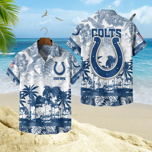[TOUCHDOWN DEAL] NEW CUSTOMIZED NFL17 IDC INDIANAPOLIS COLTS UNISEX HAWAIIAN SHIRT