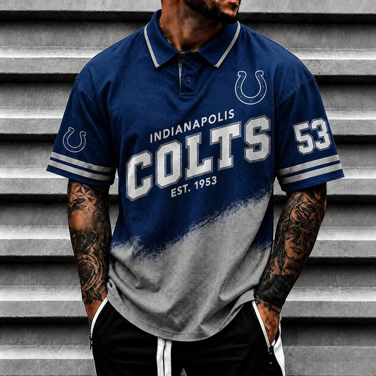 [TOUCHDOWN DEAL] NEW CUSTOMIZED NFL17 IDC INDIANAPOLIS COLTS POLO SHIRT