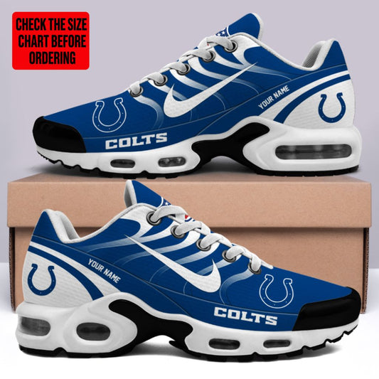 [TOUCHDOWN DEAL] NEW CUSTOMIZED NFL17 IDC INDIANAPOLIS COLTS AIR MAX PLUS SNEAKERS