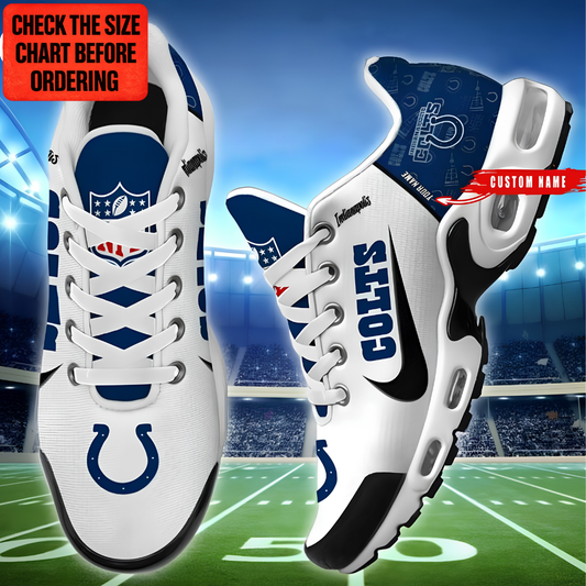[TOUCHDOWN DEAL] NEW CUSTOMIZED NFL17 IDC INDIANAPOLIS COLTS AIR MAX PLUS SNEAKERS