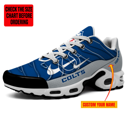 [TOUCHDOWN DEAL] NEW CUSTOMIZED NFL17 IDC INDIANAPOLIS COLTS AIR MAX PLUS SNEAKERS