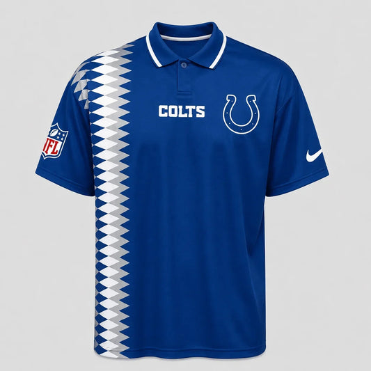 [TOUCHDOWN DEAL] NEW CUSTOMIZED NFL17 IDC INDIANAPOLIS COLTS POLO SHIRT