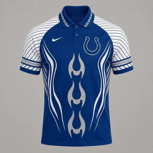 [TOUCHDOWN DEAL] NEW CUSTOMIZED NFL17 IDC INDIANAPOLIS COLTS POLO SHIRT