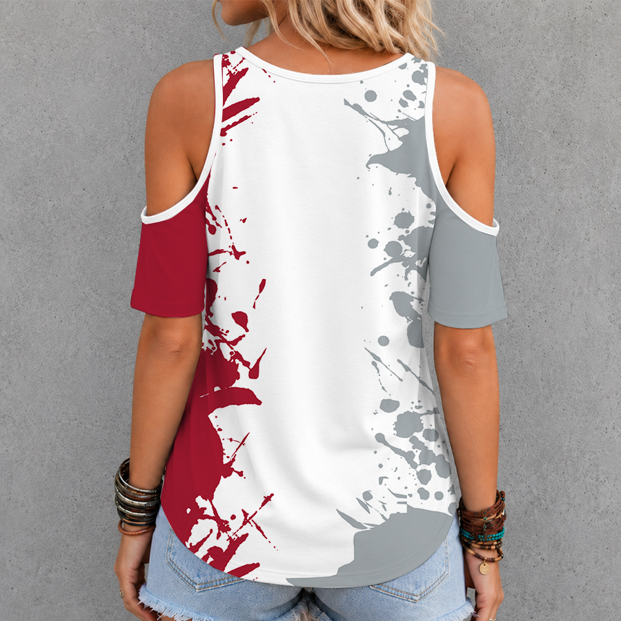 [TOUCHDOWN DEAL] NEW CUSTOMIZED NFL18 ATF ATLANTA FALCONS CRISS CROSS V-NECK TOP