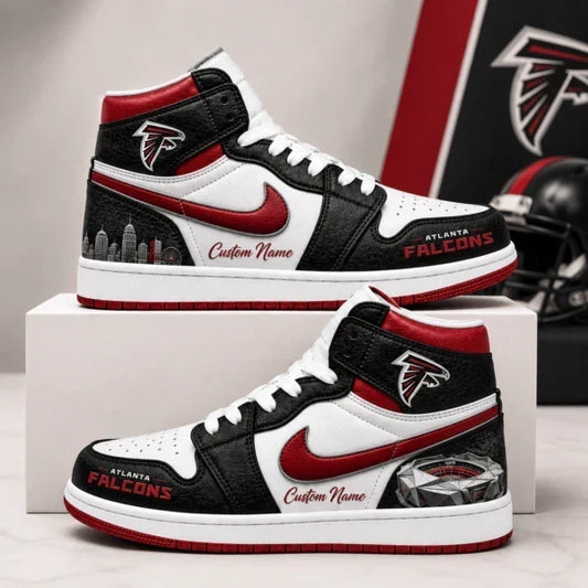 [TOUCHDOWN DEAL] NEW CUSTOMIZED NFL18 ATF ATLANTA FALCONS AIR JORDAN 1