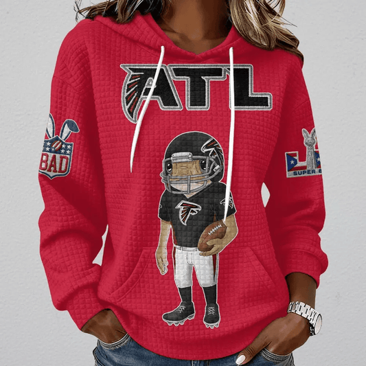 [TOUCHDOWN DEAL] NEW CUSTOMIZED NFL18 ATF ATLANTA FALCONS UNISEX HOODED SWEATSHIRT