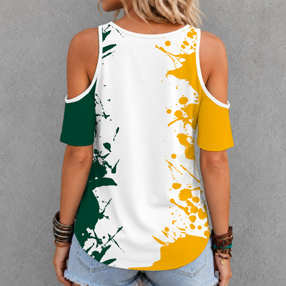 [SLAM DUNK DEAL] NEW CUSTOMIZED NCAA MAM18 BAB BAYLOR BEARS CRISS CROSS V-NECK TOP