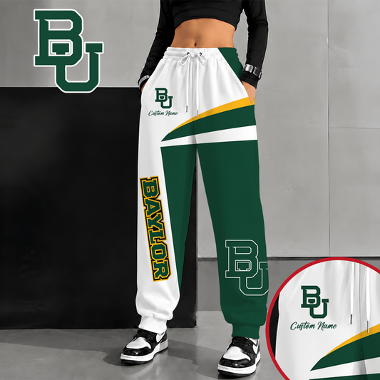 [SLAM DUNK DEAL] NEW CUSTOMIZED NCAA MAM18 BAB BAYLOR BEARS SWEATPANTS