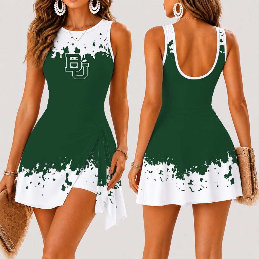 [SLAM DUNK DEAL] NEW CUSTOMIZED NCAA MAM18 BAB BAYLOR BEARS WOMEN'S SUMMER SKORT DRESS