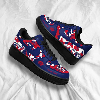 [PUCK DROP DEAL] NEW CUSTOMIZED NHL18 CBJ COLUMBUS BLUE JACKETS AF1 SHOES