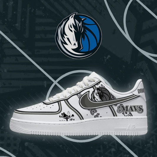 [SLAM DUNK DEAL] NEW CUSTOMIZED NBA18 DMA DALLAS MAVERICKS AF1 SHOES
