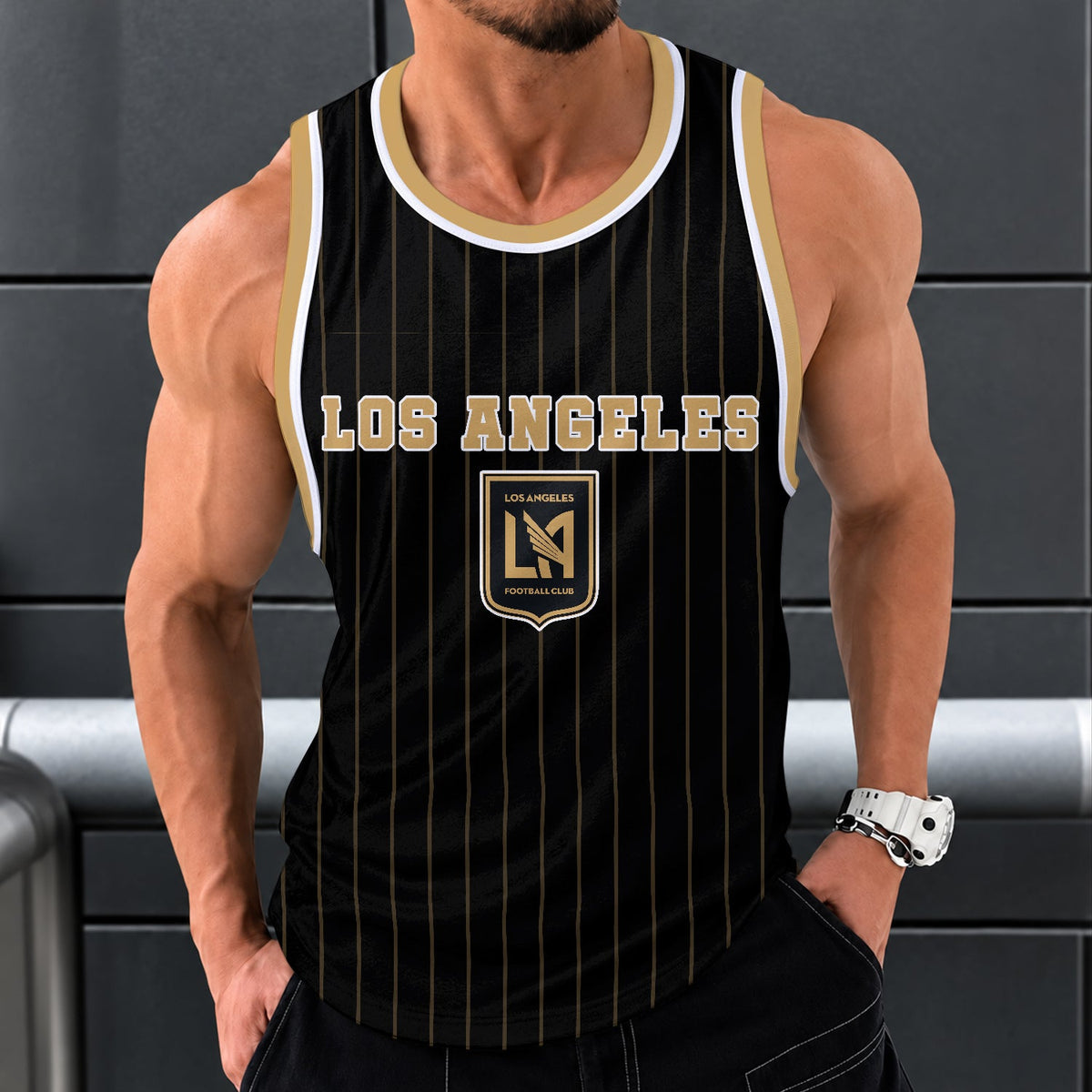[GOAL DEAL] NEW CUSTOMIZED MLS18 LAF LOS ANGELES FC UNISEX TANK TOP