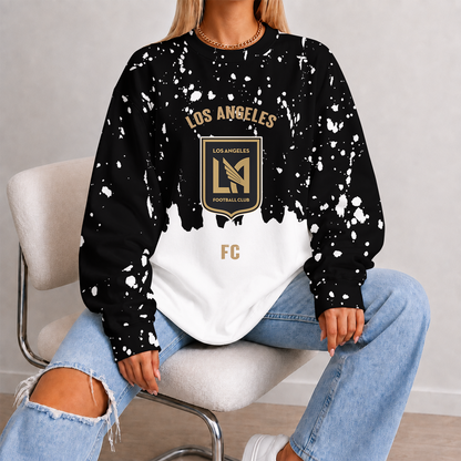 [GOAL DEAL] NEW CUSTOMIZED MLS18 LAF LOS ANGELES FC UNISEX SWEATSHIRT