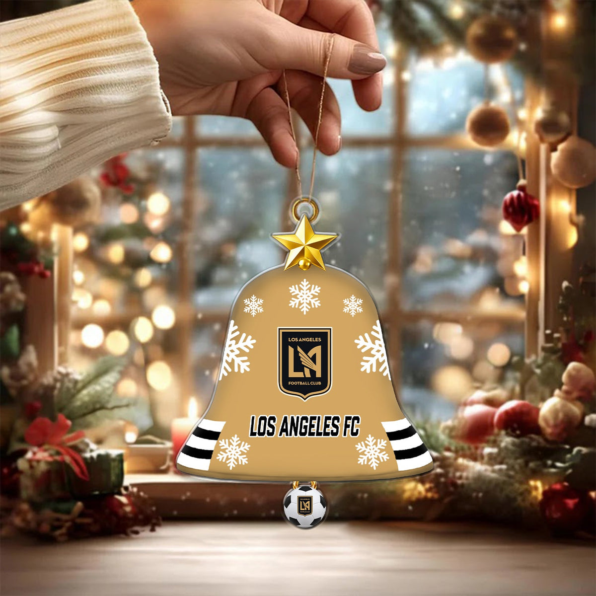 [GOAL DEAL] NEW CUSTOMIZED MLS18 LAF LOS ANGELES FC CHRISTMAS ACRYLIC ORNAMENT