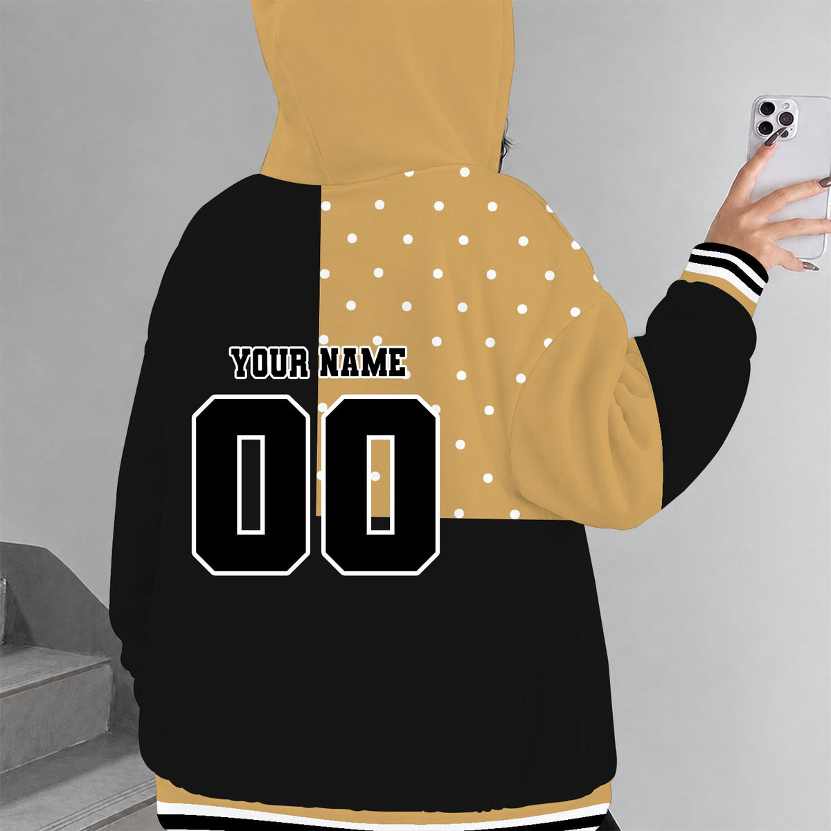 [GOAL DEAL] NEW CUSTOMIZED MLS18 LAF LOS ANGELES FC ZIP HOODIE