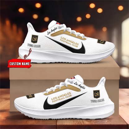 [GOAL DEAL] NEW CUSTOMIZED MLS18 LAF LOS ANGELES FC ROAD RUNNING SHOES