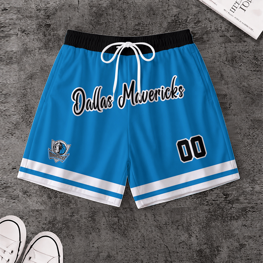 [HOT DEAL] NEW CUSTOMIZED NBA18 DMA DALLAS MAVERICKS SHORT PANTS