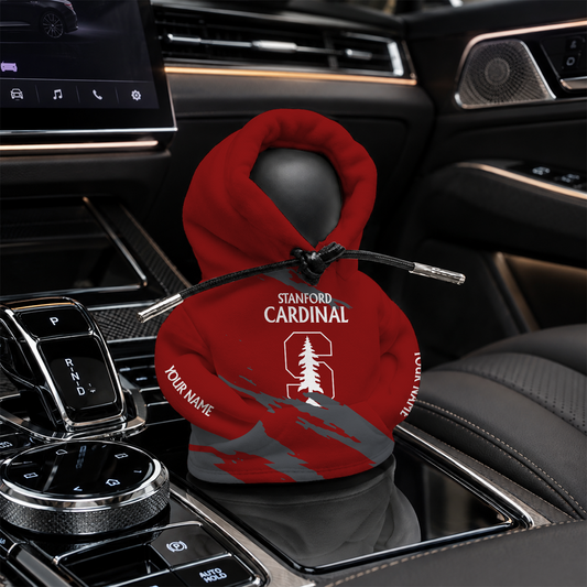 [HOMERUN DEAL] NEW CUSTOMIZED NCAA CWS18 STC STANFORD CARDINAL AUTOMOTIVE HOODIE SHIFT KNOB COVER