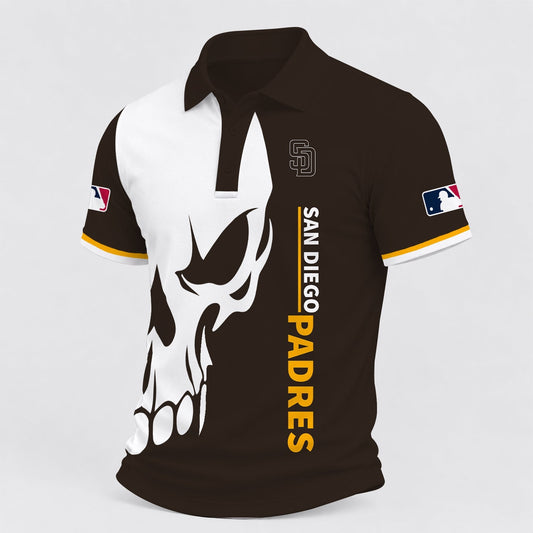 [HOMERUN DEAL] NEW CUSTOMIZED MLB18 SDP SAN DIEGO PADRES POLO SHIRT