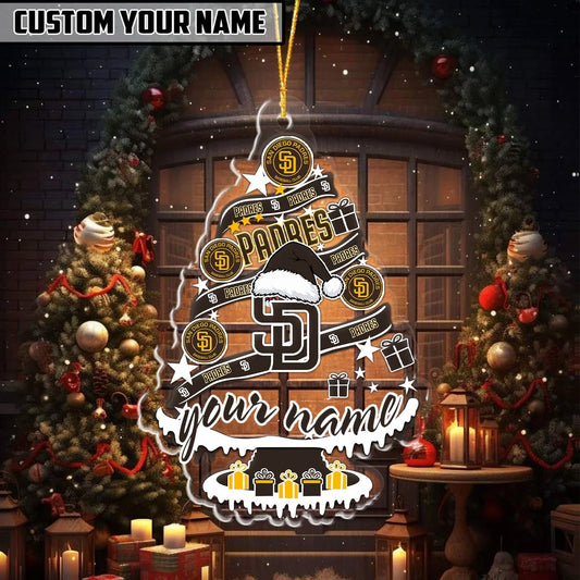 [HOMERUN DEAL] NEW CUSTOMIZED MLB18 SDP SAN DIEGO PADRES CHRISTMAS ACRYLIC ORNAMENT