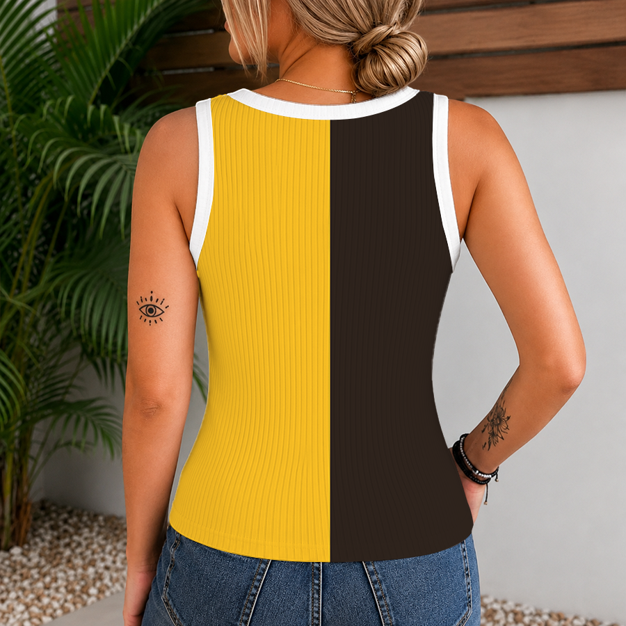 [HOMERUN DEAL] NEW CUSTOMIZED MLB18 SDP SAN DIEGO PADRES WOMEN'S V-NECK TANK TOP