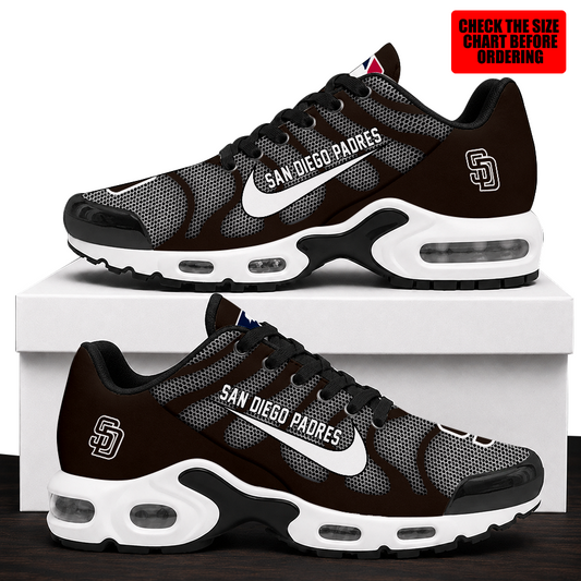 [HOMERUN DEAL] NEW CUSTOMIZED  MLB18 SDP SAN DIEGO PADRES AIR MAX PLUS SNEAKERS
