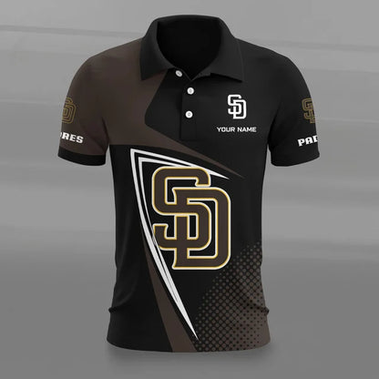 [HOMERUN DEAL] NEW CUSTOMIZED MLB18 SDP SAN DIEGO PADRES POLO SHIRT