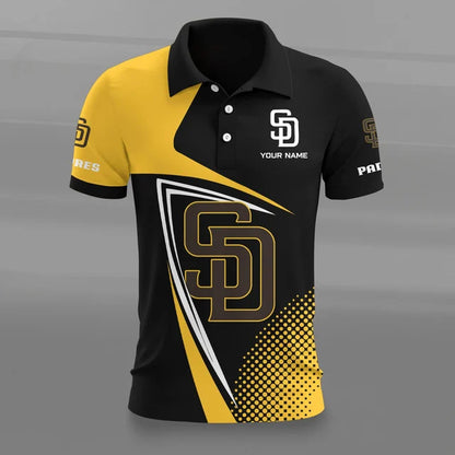 [HOMERUN DEAL] NEW CUSTOMIZED MLB18 SDP SAN DIEGO PADRES POLO SHIRT