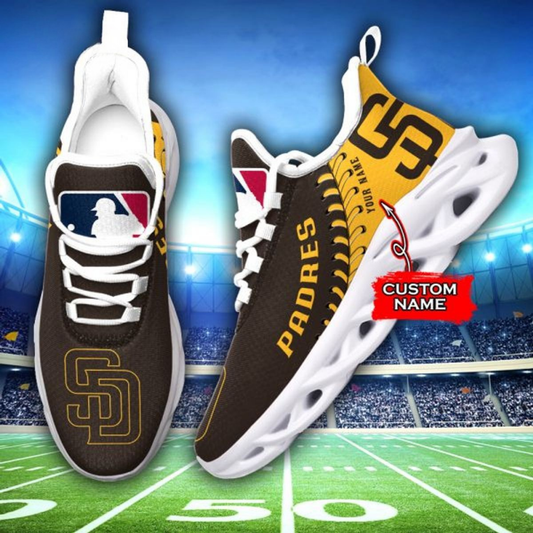 [HOMERUN DEAL] NEW CUSTOMIZED MLB18 SDP SAN DIEGO PADRES MAX SOUL SHOES