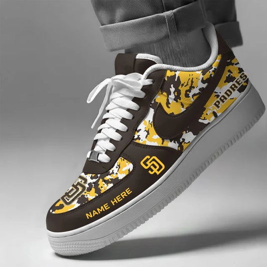 [HOMERUN DEAL] NEW CUSTOMIZED MLB18 SDP SAN DIEGO PADRES AF1 SHOES