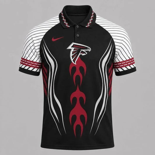 [TOUCHDOWN DEAL] NEW CUSTOMIZED NFL18 ATF ATLANTA FALCONS POLO SHIRT