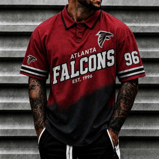 [TOUCHDOWN DEAL] NEW CUSTOMIZED NFL18 ATF ATLANTA FALCONS POLO SHIRT