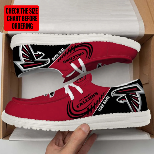 [TOUCHDOWN DEAL] NEW CUSTOMIZED NFL18 ATF ATLANTA FALCONS LOAFER SHOES