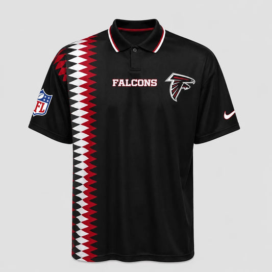 [TOUCHDOWN DEAL] NEW CUSTOMIZED NFL18 ATF ATLANTA FALCONS POLO SHIRT