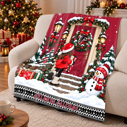 [TOUCHDOWN DEAL] NEW CUSTOMIZED NFL18 ATF THE FALCONS FLEECE BLANKET
