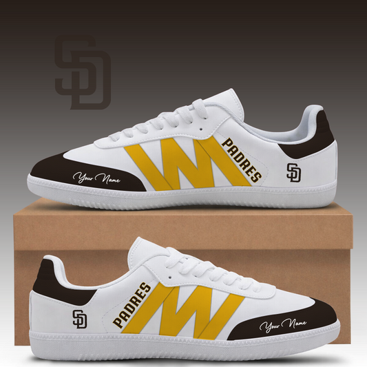 [HOMERUN DEAL] NEW CUSTOMIZED MLB18 SDP SAN DIEGO PADRES CLASSIC SNEAKERS