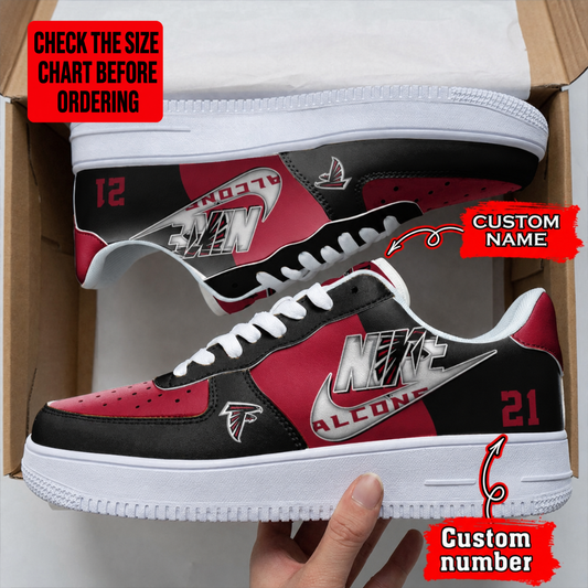 [TOUCHDOWN DEAL] NEW CUSTOMIZED NFL18 ATF ATLANTA FALCONS AF1 SHOES
