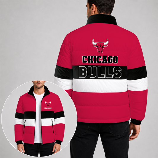 [SLAM DUNK DEAL] NEW CUSTOMIZED NBA19 CBU THE BULLS PUFFER JACKET