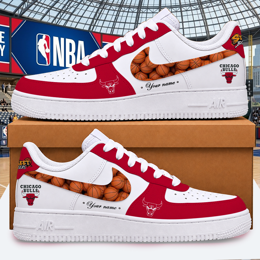 [SLAM DUNK DEAL] NEW CUSTOMIZED NBA19 CBU CHICAGO BULLS AF1 SHOES