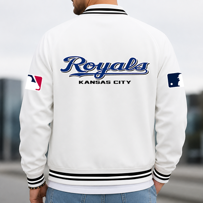 [HOMERUN DEAL] NEW CUSTOMIZED MLB19 KCR KANSAS CITY ROYALS MULTICOLOR MEN'S CASUAL JACKET