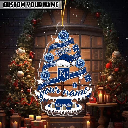 [HOMERUN DEAL] NEW CUSTOMIZED MLB19 KCR KANSAS CITY ROYALS CHRISTMAS ACRYLIC ORNAMENT