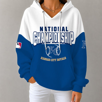 [HOMERUN DEAL] NEW CUSTOMIZED MLB19 KCR KANSAS CITY ROYALS RIBBED HOODIE & SWEATSHIRT