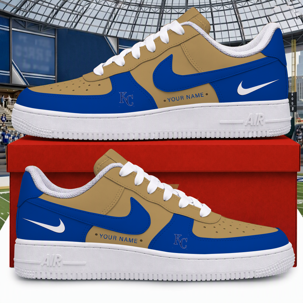 [HOMERUN DEAL] NEW CUSTOMIZED MLB19 KCR KANSAS CITY ROYALS AF1 SHOES