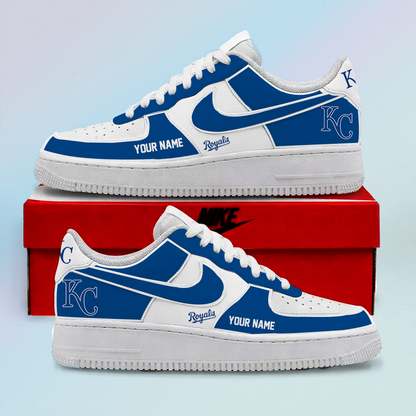[HOMERUN DEAL] NEW CUSTOMIZED MLB19 KCR KANSAS CITY ROYALS AF1 SHOES