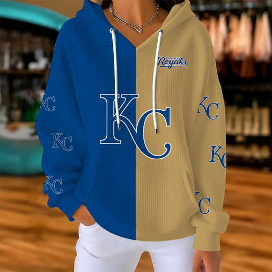 [HOMERUN DEAL] NEW CUSTOMIZED MLB19 KCR KANSAS CITY ROYALS RIBBED HOODIE & SWEATSHIRT